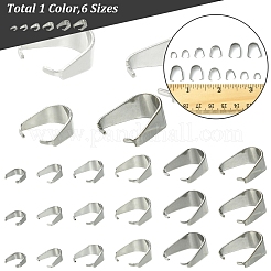 201ステンレススチールスナップオンベイル189個  ステンレス鋼色  5.5~13x3~11x2.5~6mm&nbsp;STAS-FS0001-73