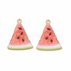 Light Gold Alloy Enamel Pendants&nbsp;ENAM-S126-129