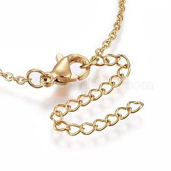 Brass Micro Pave Cubic Zirconia Pendant Necklaces&nbsp;NJEW-L146-11G