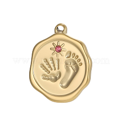 304 Stainless Steel Pendants&nbsp;STAS-OY012-67G