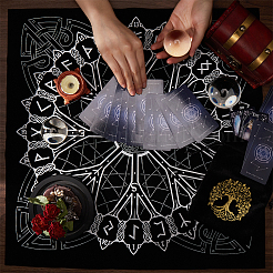 1Pc Lint Square Tarot Tablecloth&nbsp;AJEW-CN0002-18