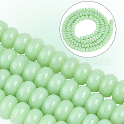 3Starnds Opaque Spray Painted Glass Beads&nbsp;GLAA-PA0001-35B