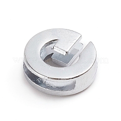 Alloy Slide Charms&nbsp;ALRI-WH0005-09G-P