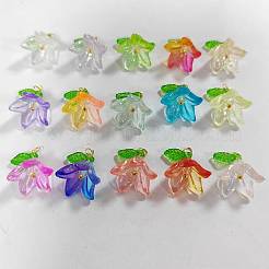 90Pcs 15 Colors Acrylic Pendants&nbsp;PALLOY-AR00026