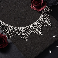 1 Yard Alloy Rhinestone Cup Chains&nbsp;LCHA-CD0001-01