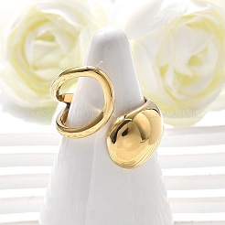 304 Stainless Steel Cuff Rings for Women&nbsp;RJEW-A063-01A-G