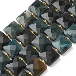 Natural Moss Agate Beads Strands&nbsp;G-F839-A24-01