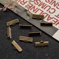 Iron Ribbon Crimp Ends&nbsp;IFIN-S008-AB-NF