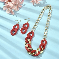Acrylic Chains Jewelry Set&nbsp;SJEW-JS01288-01