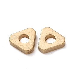 真鍮製スペーサービーズ  三角形  生（メッキなし）  5x5x1.5mm  穴：2mm&nbsp;KK-B178-01C