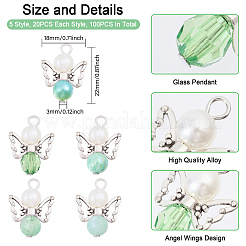 Acrylic & Alloy Pendant&nbsp;PALLOY-CA00010
