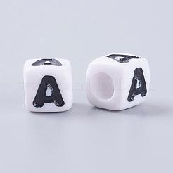 Letter Acrylic Beads&nbsp;PL37C9129-A