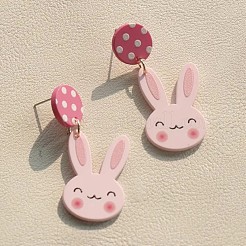 Acrylic Dangle Stud Earrings&nbsp;FS-WGFB232-01