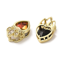 Rack Plating Brass Cubic Zirconia Pendants&nbsp;KK-Q803-01
