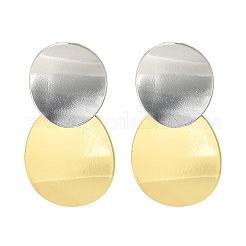 Brass Dangle Stud Earrings&nbsp;EJEW-S262-03GP