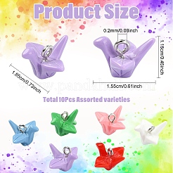 10Pcs Opaque Resin Pendants&nbsp;RESI-YW0006-28