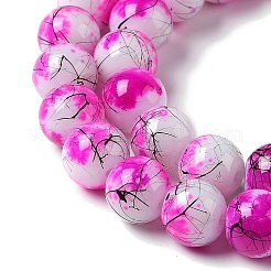 Drawbench & Baking Paint Glass Beads Strands&nbsp;GLAA-S176-09