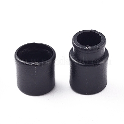 ネックレス用プラスチックストラップ安全分離ポップバレルコネクター  リボンストラップ  ブラック  20x11mm  穴：4.5mm&nbsp;KY-TAC0005-05K