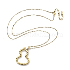 Ion Plating(IP) 304 Stainless Steel Pendant Necklace&nbsp;NJEW-K255-20G
