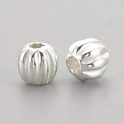 925 Sterling Silver Corrugated Beads&nbsp;LS-STER-S002-14-6mm