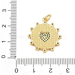 Brass Micro Pave Sky Blue Cubic Zirconia Pendants&nbsp;CU-CBA4A93-02C-G
