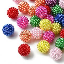 40Pcs 8 Colors Imitation Pearl Acrylic Beads&nbsp;OACR-FS0001-48