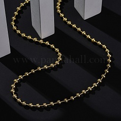Rack Plating Brass Ball Chain Necklaces for Women&nbsp;NJEW-A035-04G-02