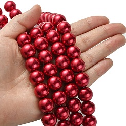 Eco-Friendly Glass Pearl Beads Strands&nbsp;LS-HY-A008-14mm-RB084
