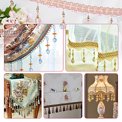 Curtain Plastic Beaded Fringe Trim&nbsp;OCOR-WH0090-69B