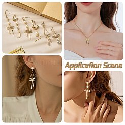 4Pcs Brass Micro Pave Cubic Zirconia Pendants&nbsp;KK-SZ0002-79A
