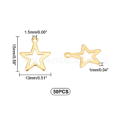 50Pcs 304 Stainless Steel Charms&nbsp;STAS-UN0029-14