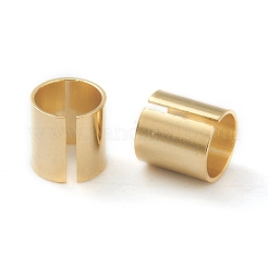 真鍮製チューブビーズ  長持ちメッキ  チューブ  24KGP本金メッキ  5x5mm  穴：4mm&nbsp;KK-Y003-74G