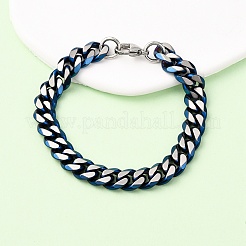 304 Stainless Steel Cuban Link Chain Bracelets for Men Women&nbsp;BJEW-C124-04A-01