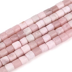 天然石ピンクオパールビーズ連売り  コラム  4~4.5x4.5~5mm  穴：1mm  約88~91個/連  15.16~15.35''（38.5~39センチメートル）&nbsp;G-T141-85B-02
