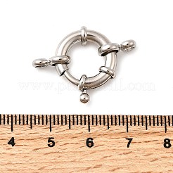 真鍮のスプリングリングの留め金  ニッケルフリー  プラチナメッキ  20.5x17x5mm&nbsp;KK-D407-01P-E