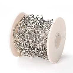Tarnish Resistant 304 Stainless Steel Paperclip Chains&nbsp;STAS-A048-04P