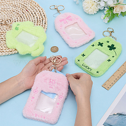 4Pcs 4 Styles Rectangle Acrylic Fibers Photocard Holder&nbsp;HJEW-FG0001-27