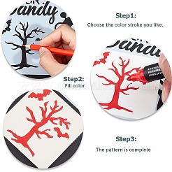 24Pcs 24 Styles PET Plastic Hollow Out Drawing Painting Stencils Templates&nbsp;DIY-WH0409-27