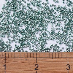 MIYUKIデリカビーズ  シリンダー  日本製シードビーズ  11/0  （db0432)亜鉛メッキピーコックブルー  1.3x1.6mm  穴：0.8mm  約2000個/10g&nbsp;X-SEED-J020-DB0432