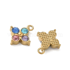 304 Stainless Steel with Rhinestone Pendants&nbsp;SA-CBA49D2-08G-02