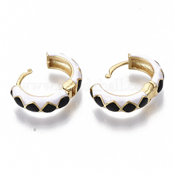Brass Huggie Hoop Earrings&nbsp;EJEW-S209-05A