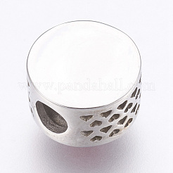 304 Stainless Steel European Beads&nbsp;STAS-O097-126B
