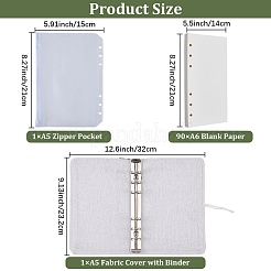 Cloth Binder Notebooks&nbsp;DIY-CP0013-04C
