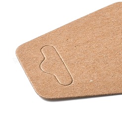 厚紙のアクセサリー台紙  ネックレスに使用  ブレスレットとモバイルペンダント  キャメル  12.4x4.6x0.03cm&nbsp;X-CDIS-Q001-24