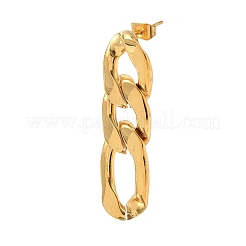 Iron Plating(IP) 304 Stainless Steel Stud Earrings&nbsp;EJEW-D095-23G