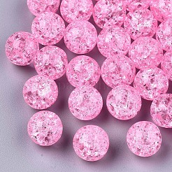 Transparent Crackle Acrylic Round Beads Strands&nbsp;LS-CCG-R002-12mm-05