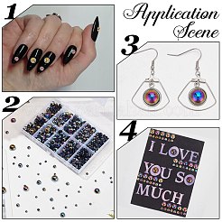70G  5 Styles ABS Plastic Imitation Pearl Cabochons&nbsp;OACR-SC0001-45C