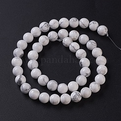 Natural Howlite Beads Strands&nbsp;G-D855-13-8mm