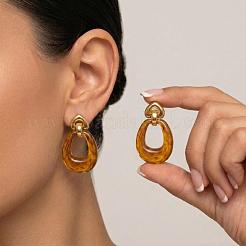 304 Stainless Steel Stud Dangle Earrings for Women&nbsp;QJ7614-2