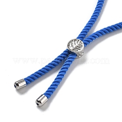 Twisted Nylon Cord Silder Bracelets&nbsp;DIY-B066-03P-11